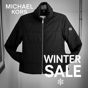 Michael Kors Black Puffer Jacket – Size XS😍🎉